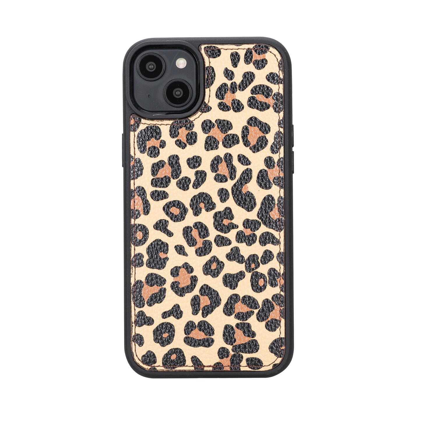 iPhone 14 Plus (6.7") Leather MagSafe RFID Detachable Wallet Case - Leopard