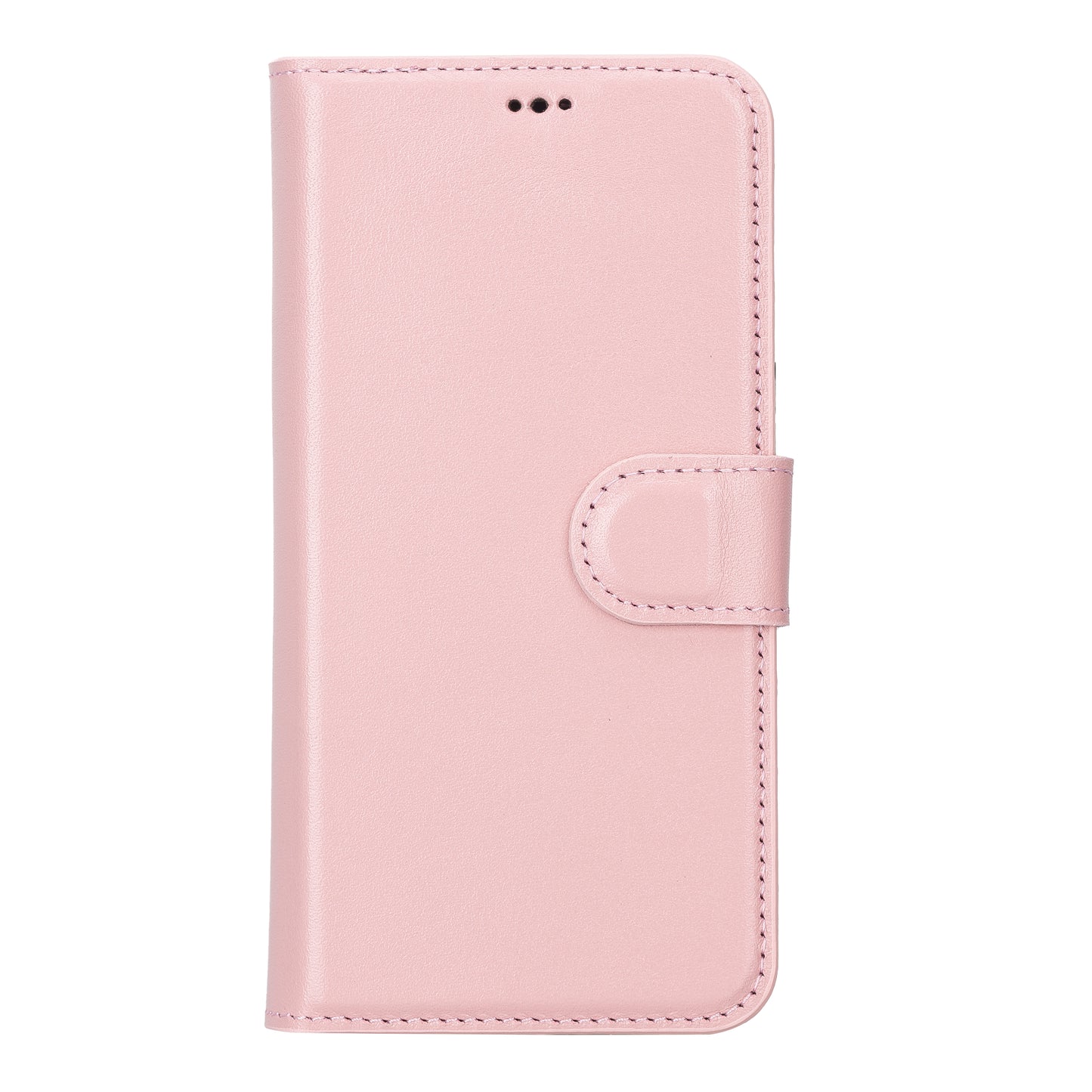 iPhone 13 (6.1") Leather MagSafe RFID MagSafe Magnetic Detachable Wallet Case - Pink