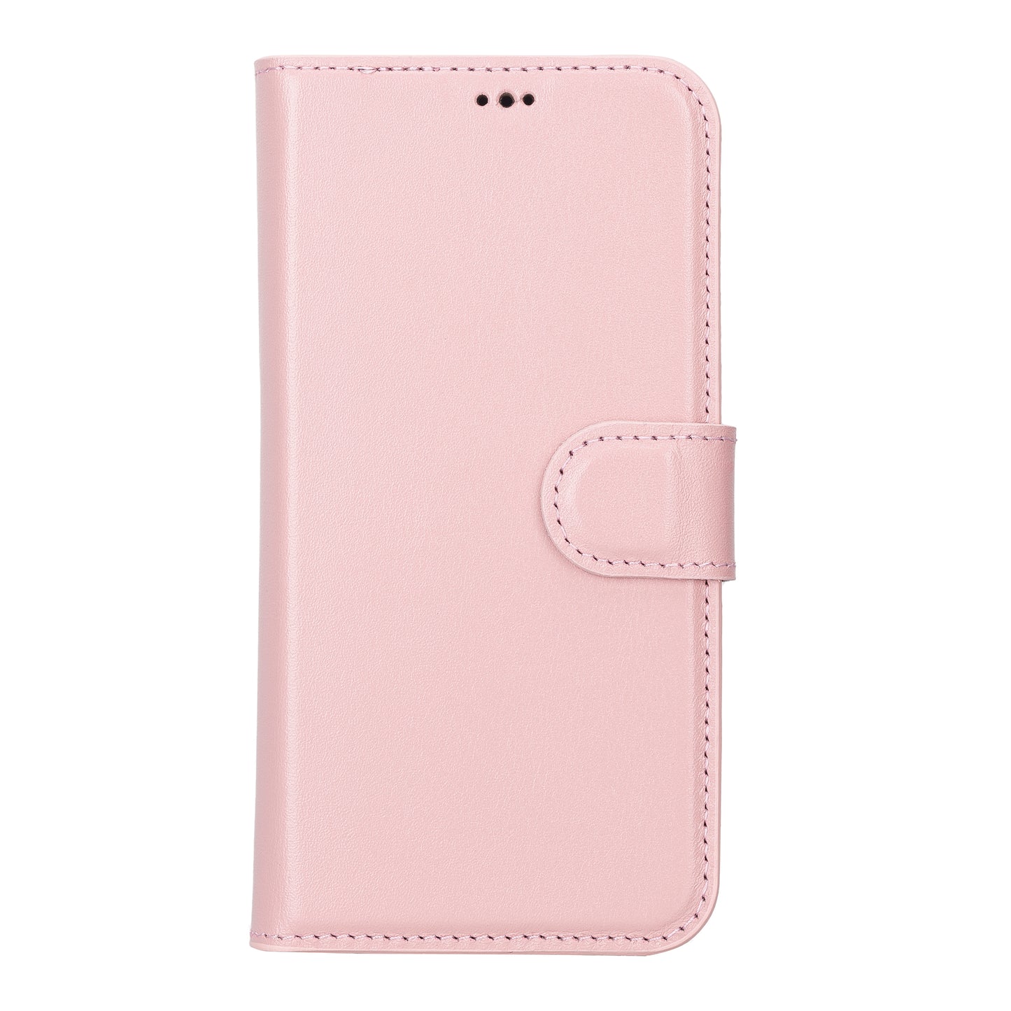 iPhone 13 Pro (6.1") Leather MagSafe RFID Magnetic Detachable Wallet Case - Pink