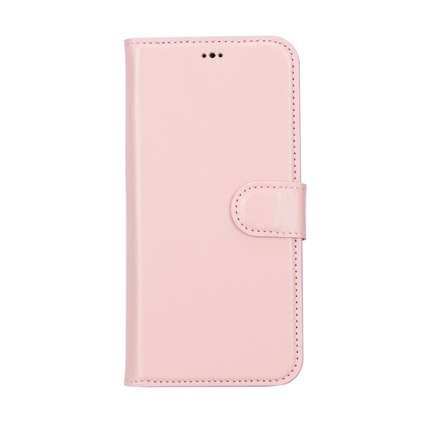 iPhone 14 Plus (6.7") Leather MagSafe RFID Detachable Wallet Case - Pink