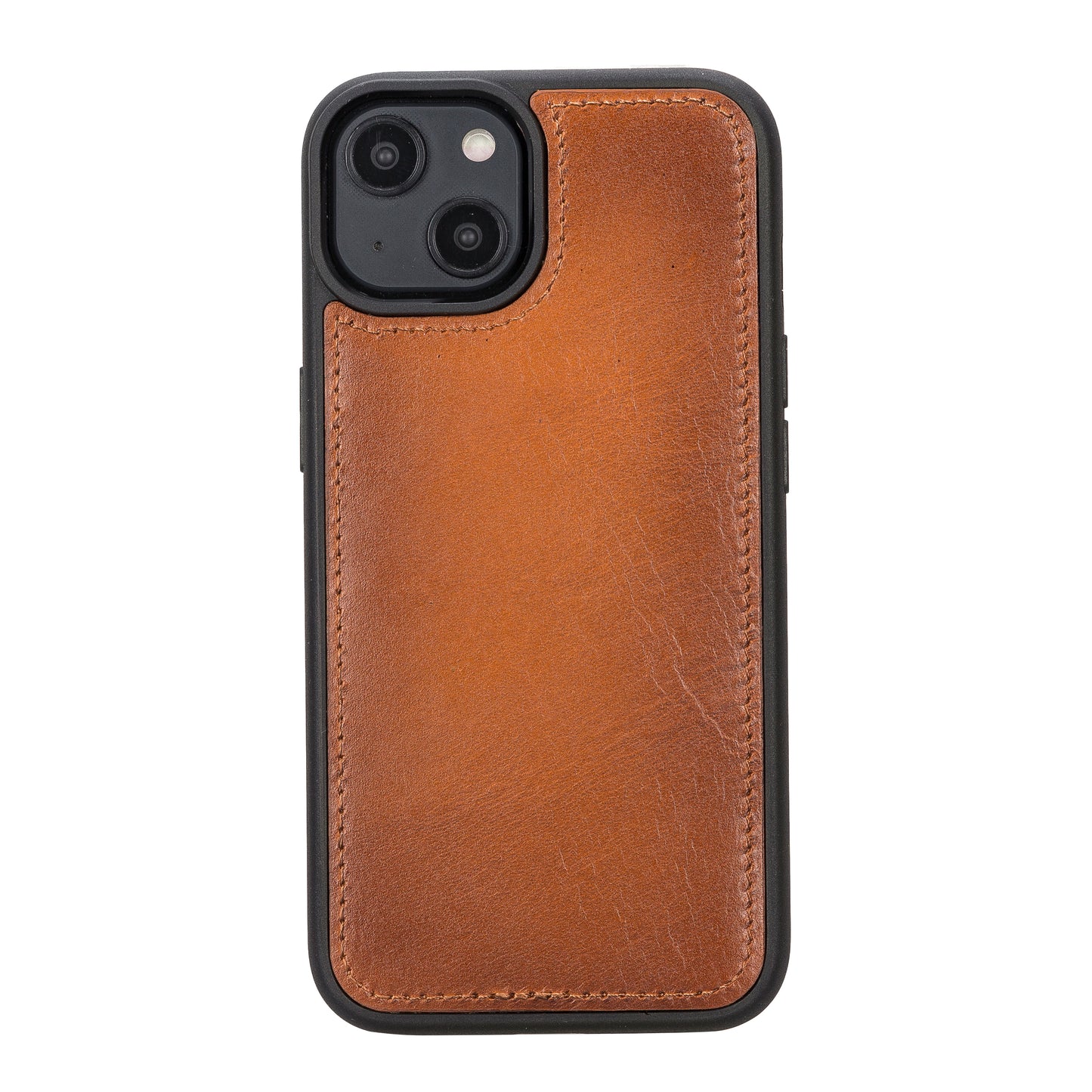 iPhone 14 (6.1") Leather MagSafe RFID Detachable Wallet Case - Rustic Brown