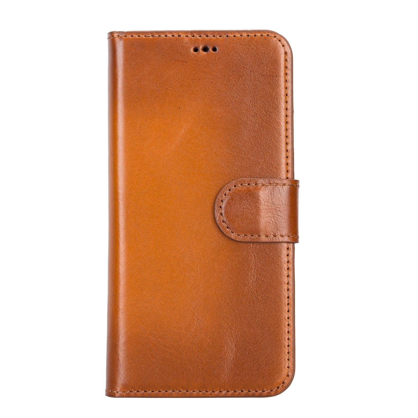 iPhone 14 Pro (6.1") Leather MagSafe RFID Detachable Wallet Case - Rustic Brown