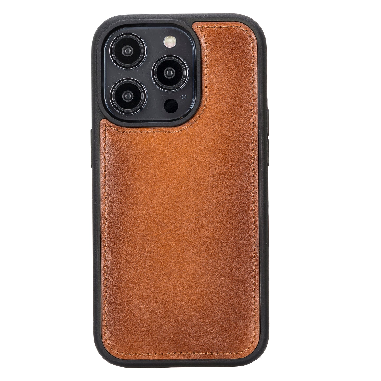 iPhone 14 Pro (6.1") Leather MagSafe RFID Detachable Wallet Case - Rustic Brown