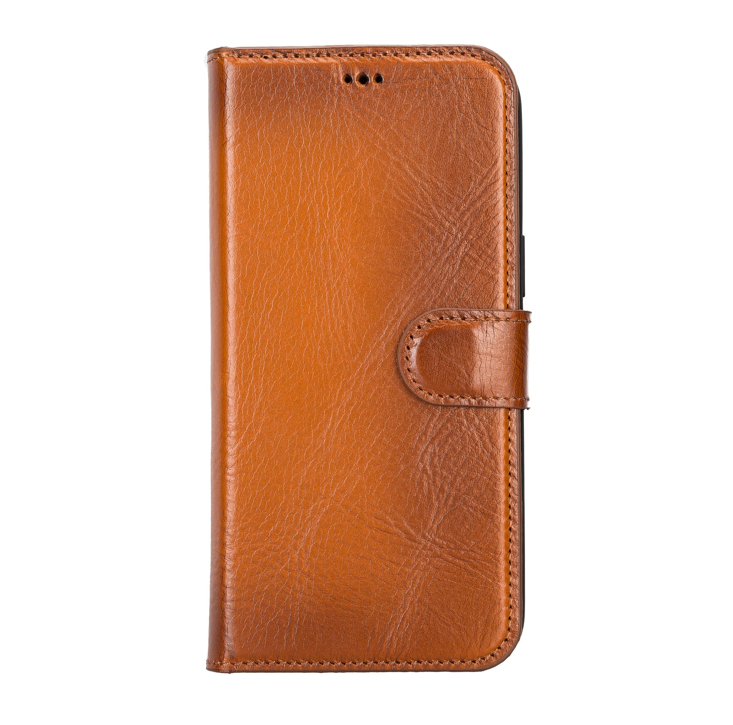 iPhone 14 Pro Max (6.7") Leather MagSafe RFID Detachable Wallet Case - Rustic Brown