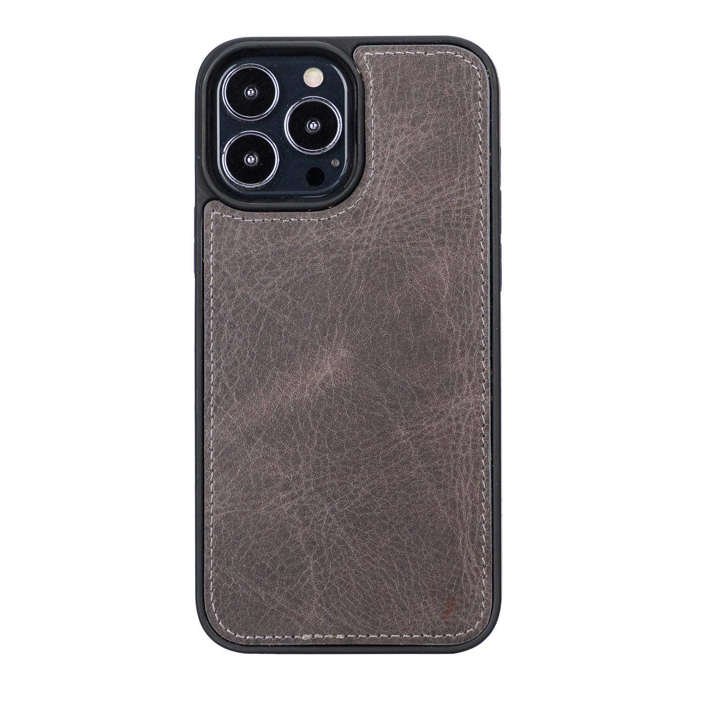 iPhone 13 Pro Max (6.7") Leather MagSafe RFID Magnetic Detachable Wallet Case - Rustic Black
