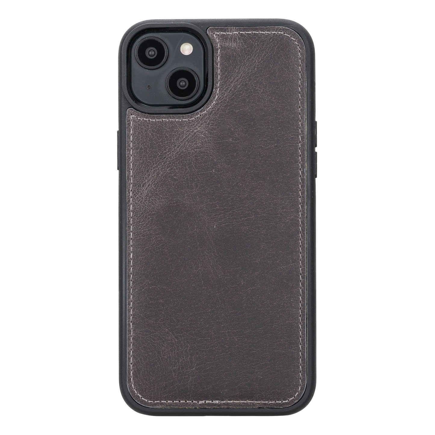 iPhone 14 Plus (6.7") Leather MagSafe RFID Detachable Wallet Case - Rustic Black