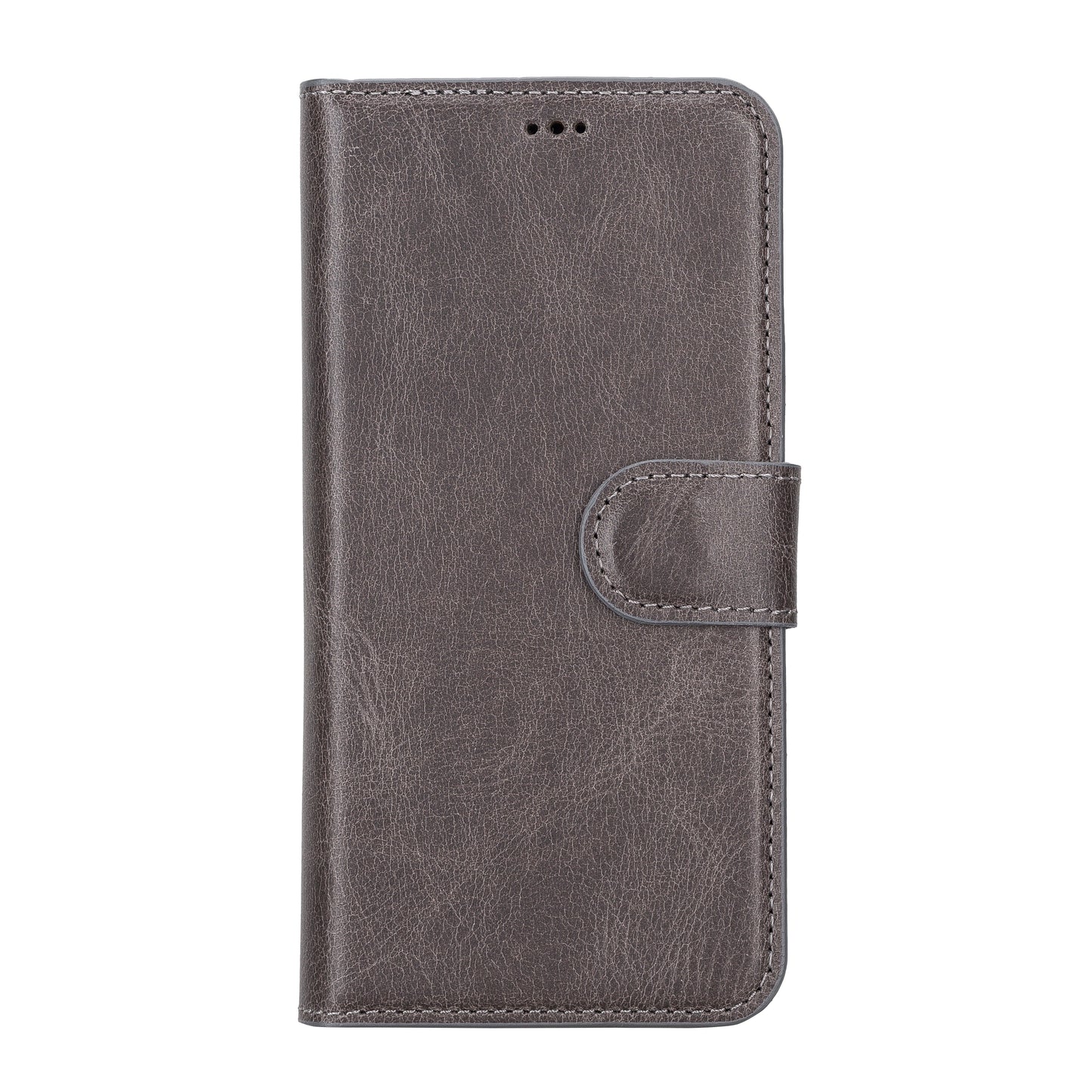 iPhone 14 Pro (6.1") Leather MagSafe RFID Detachable Wallet Case - Rustic Black