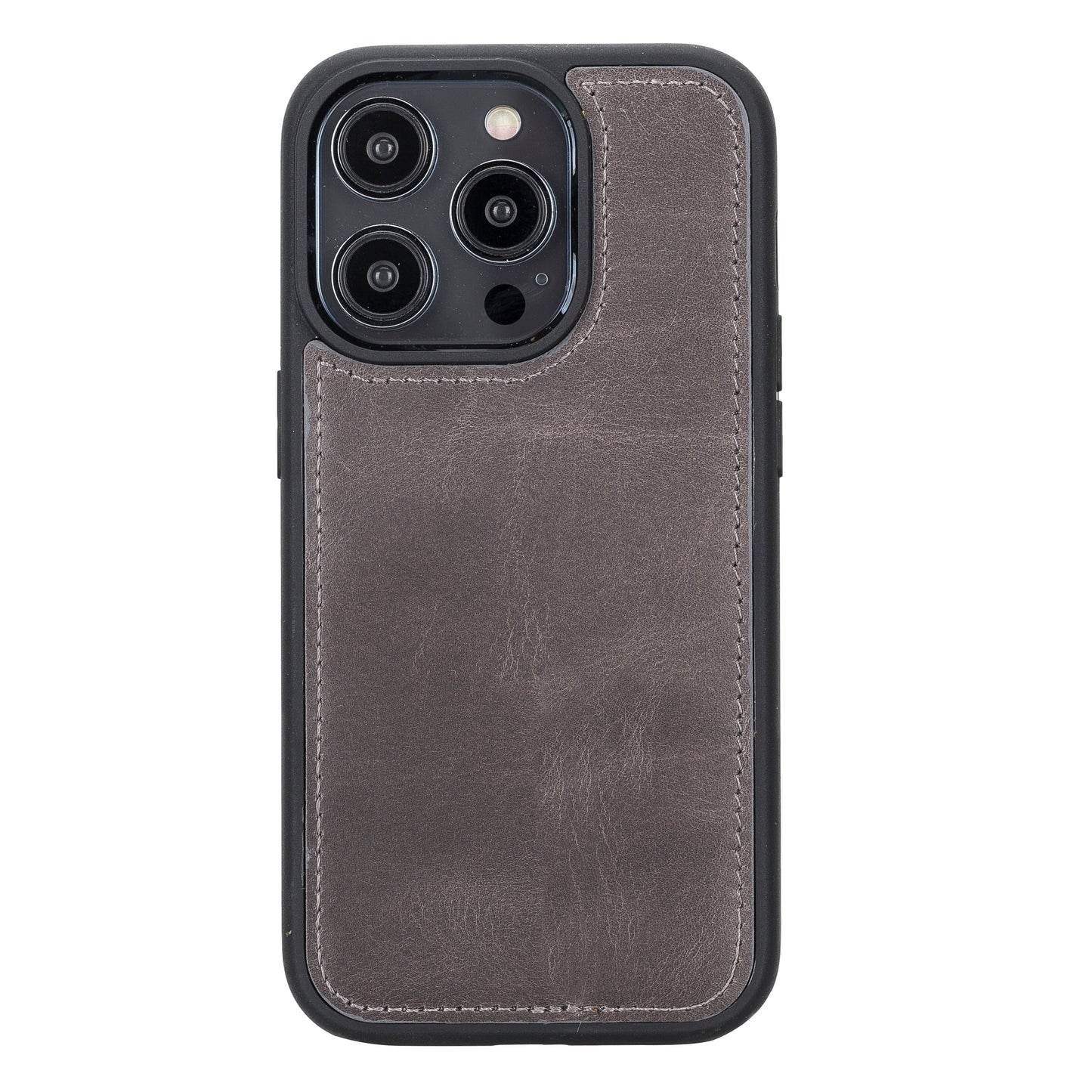 iPhone 14 Pro (6.1") Leather MagSafe RFID Detachable Wallet Case - Rustic Black