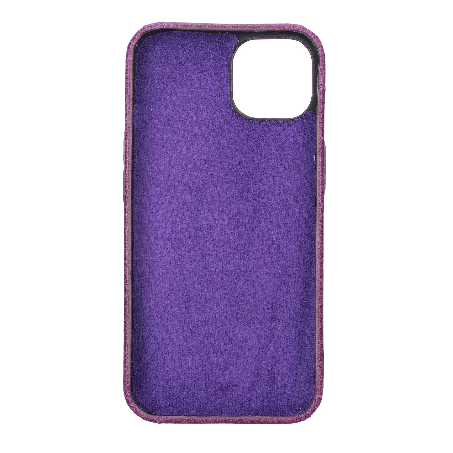 iPhone 13 (6.1") Full Leather MagSafe Snap On Case - Purple