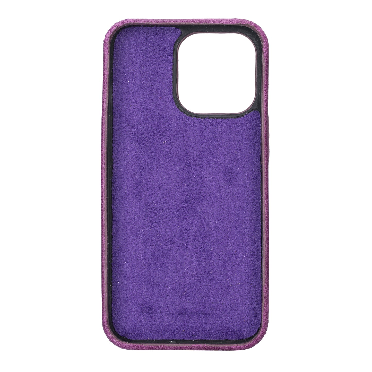 iPhone 13 Pro (6.1") Full Leather MagSafe Snap On Case - Purple