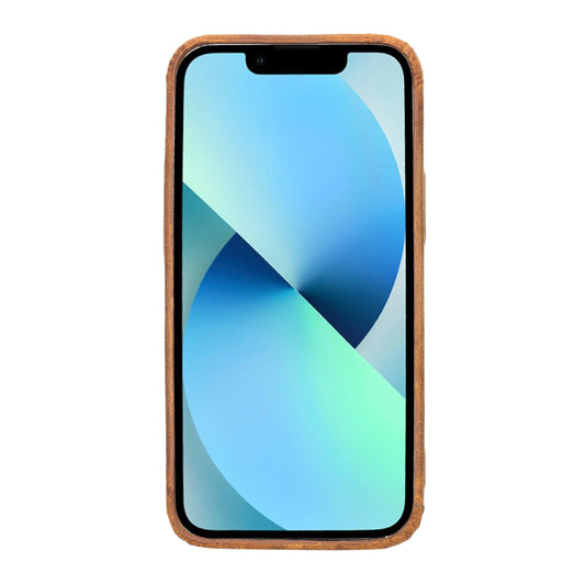 iPhone 13 Mini (5.4") Full Leather MagSafe Snap On Case - Camel