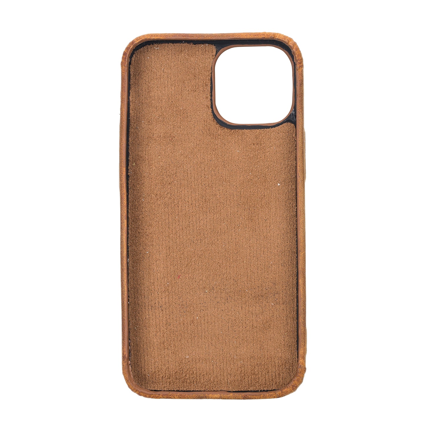 iPhone 13 Mini (5.4") Full Leather MagSafe Snap On Case - Camel