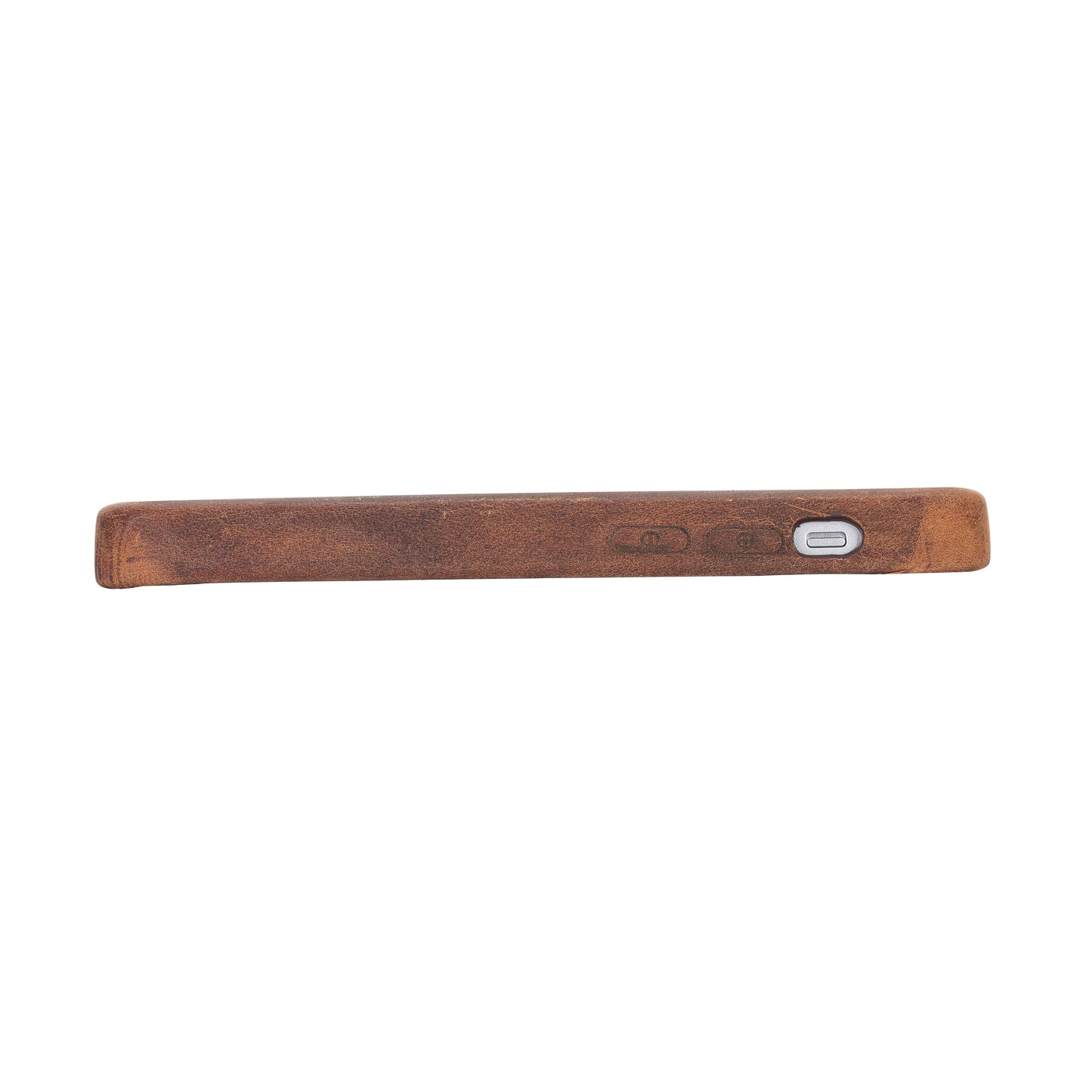 iPhone 13 Mini (5.4") Full Leather MagSafe Snap On Case - Teak Brown