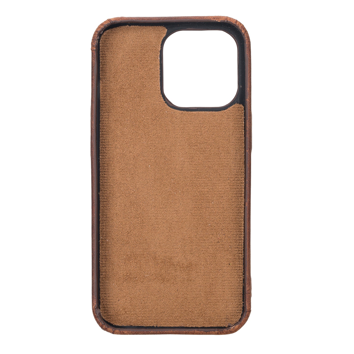 iPhone 13 Pro (6.1") Full Leather MagSafe Snap On Case - Teak Brown