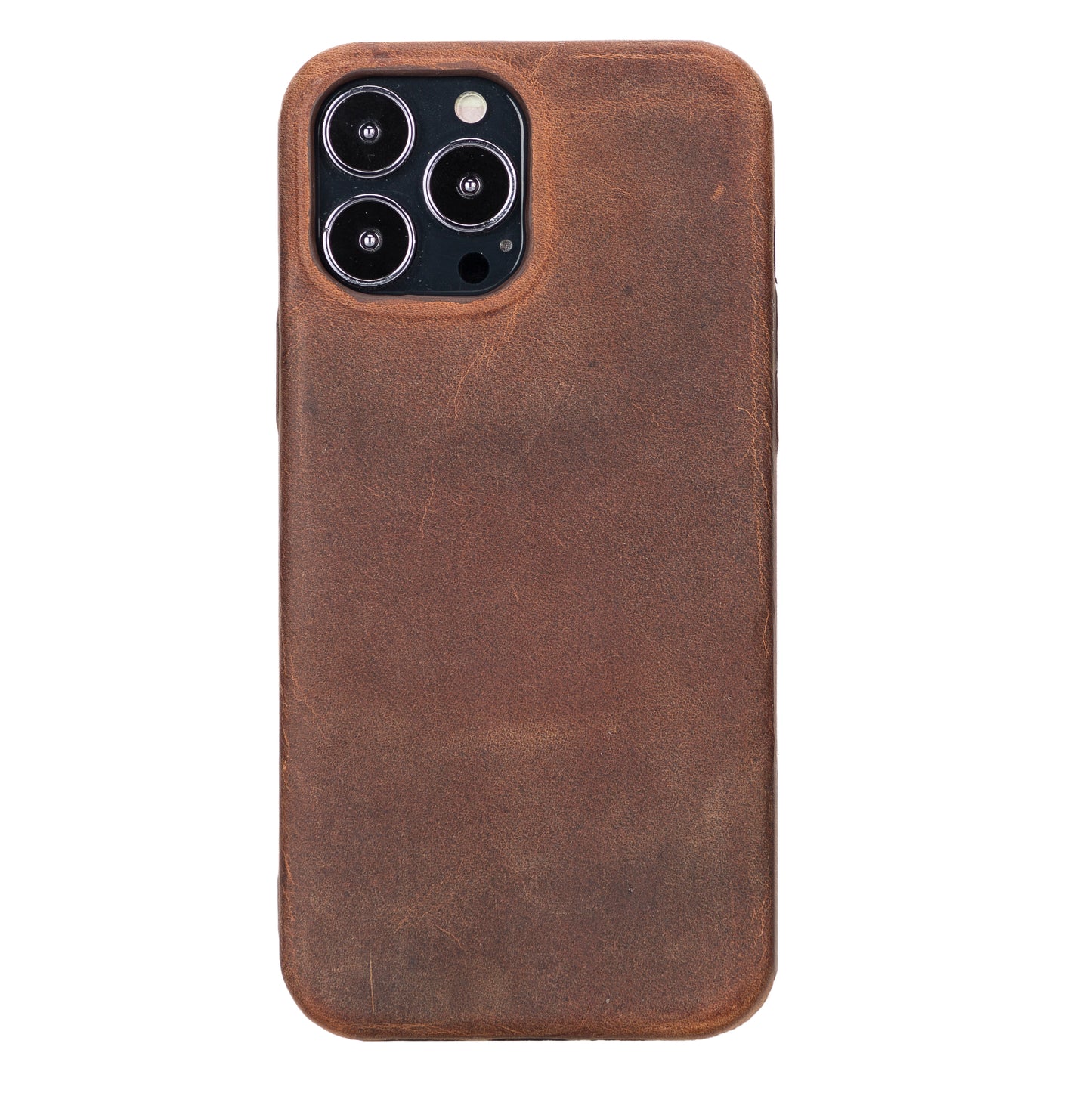 iPhone 13 Pro Max (6.7") Full Leather MagSafe Snap On Case - Teak Brown