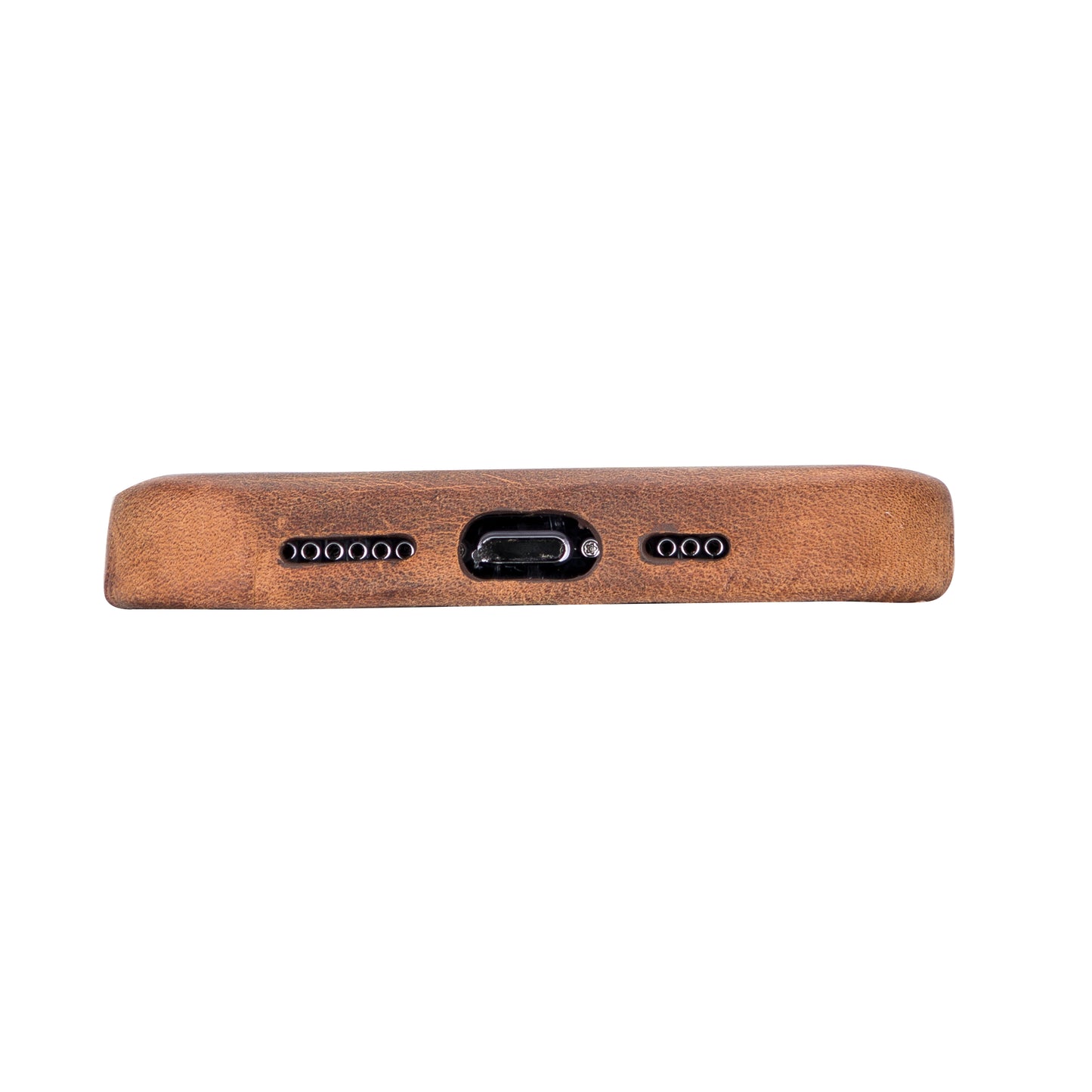 iPhone 13 Pro Max (6.7") Full Leather MagSafe Snap On Case - Teak Brown