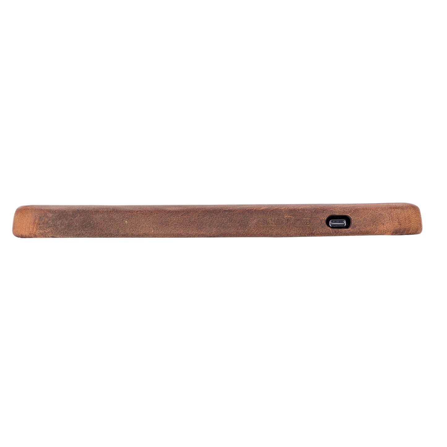 iPhone 13 Pro Max (6.7") Full Leather MagSafe Snap On Case - Teak Brown