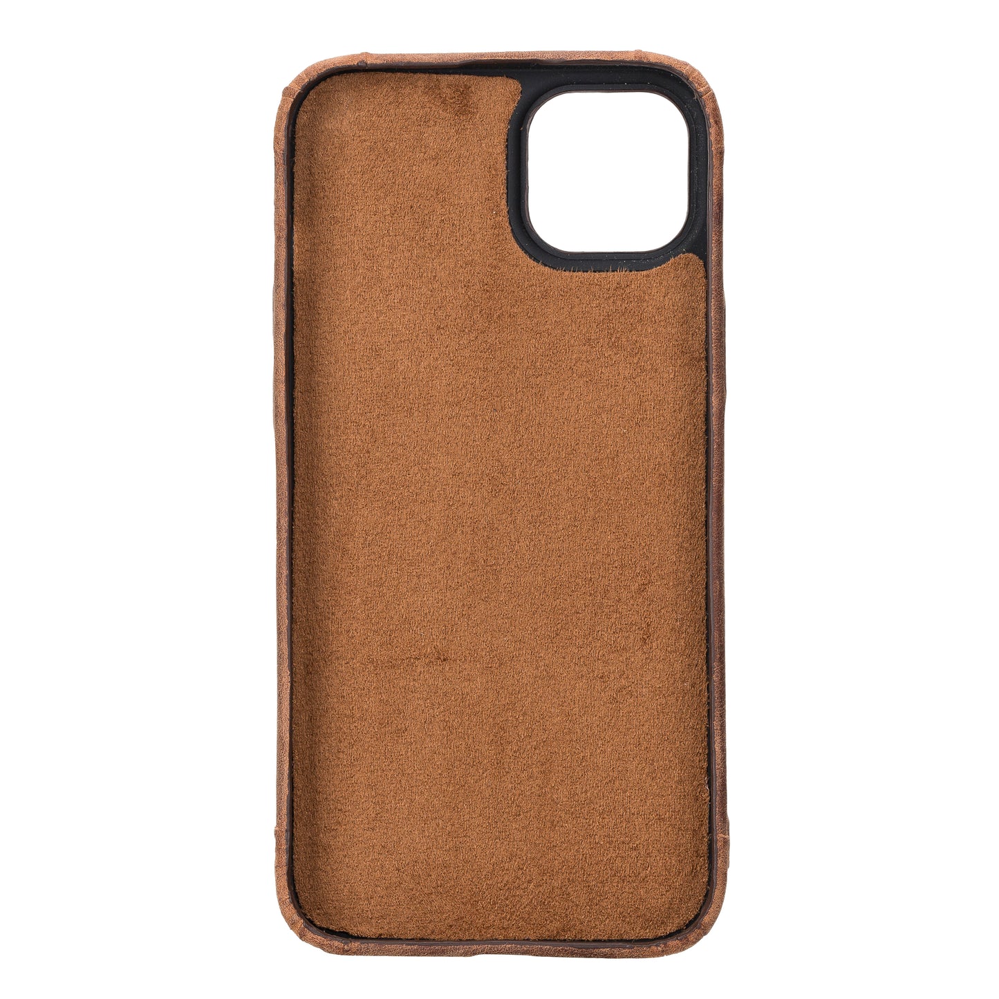 iPhone 14 Plus (6.7") Full Leather MagSafe Snap On Case - Teak Brown