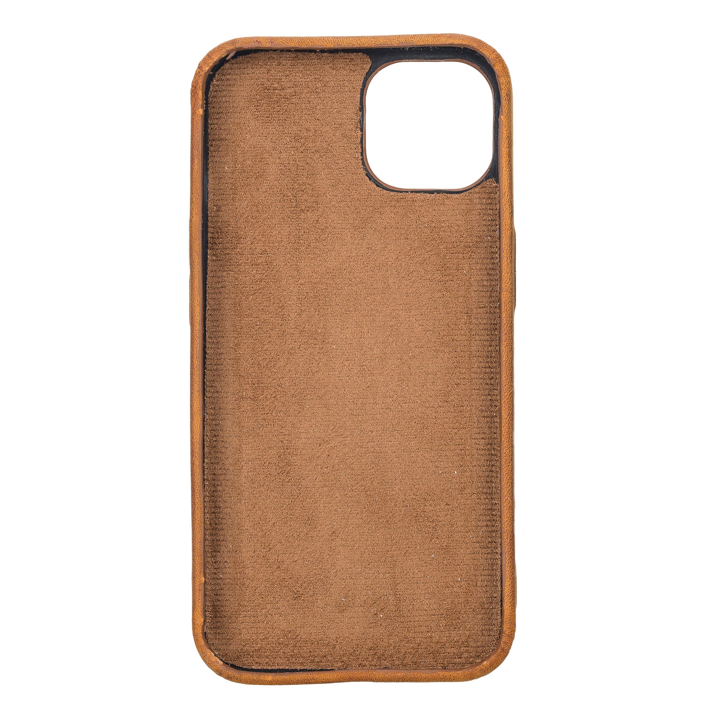 iPhone 13 (6.1") Full Leather MagSafe Snap On Case - Dark Brown
