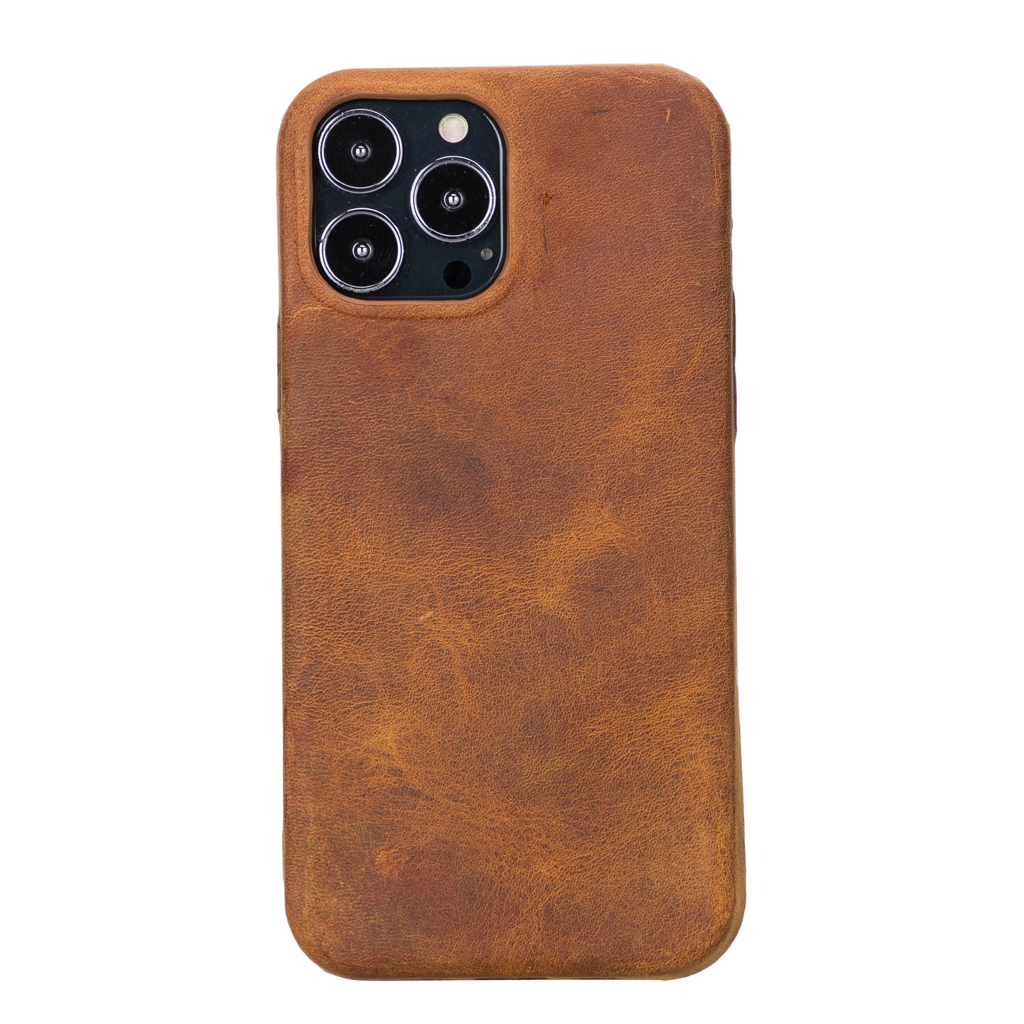 iPhone 13 Pro Max (6.7") Full Leather MagSafe Snap On Case - Dark Brown