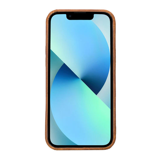 iPhone 13 Pro Max (6.7") Full Leather MagSafe Snap On Case - Dark Brown