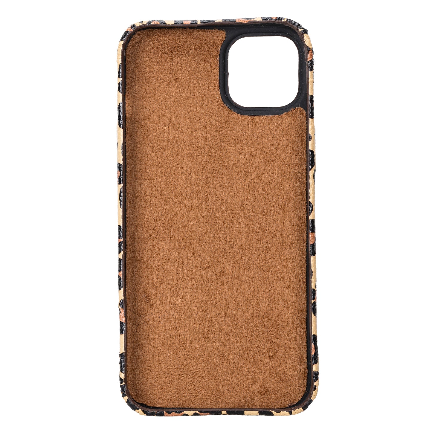 iPhone 14 Plus (6.7") Full Leather MagSafe Snap On Case - Leopard