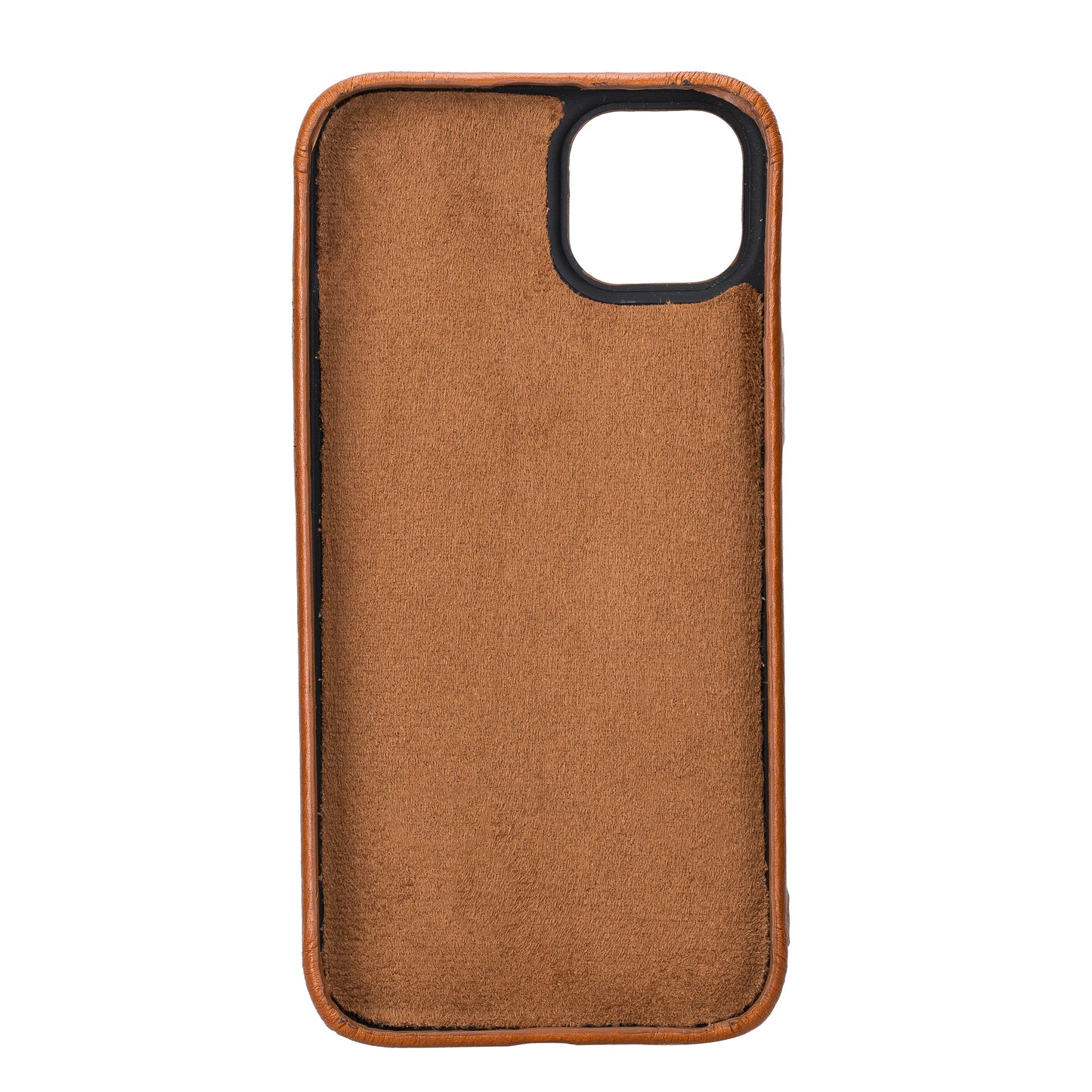 iPhone 14 Plus (6.7") Full Leather MagSafe Snap On Case - Rustic Brown