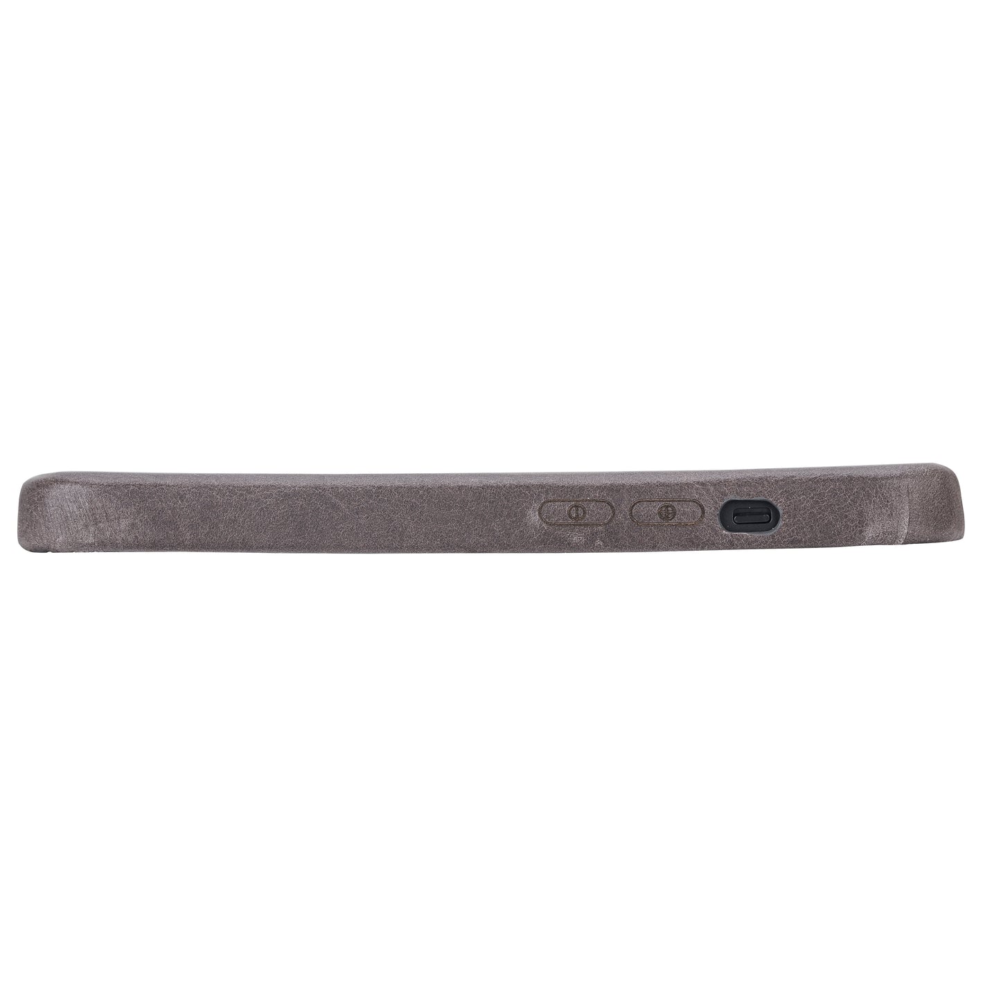 iPhone 13 (6.1") Full Leather MagSafe Snap On Case - Rustic Black