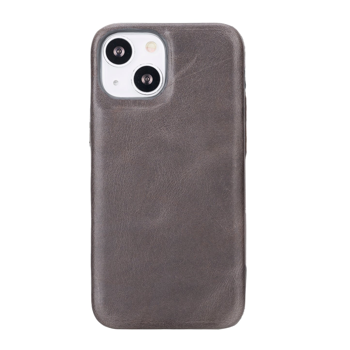 iPhone 13 Mini (5.4") Full Leather MagSafe Snap On Case - Rustic Black