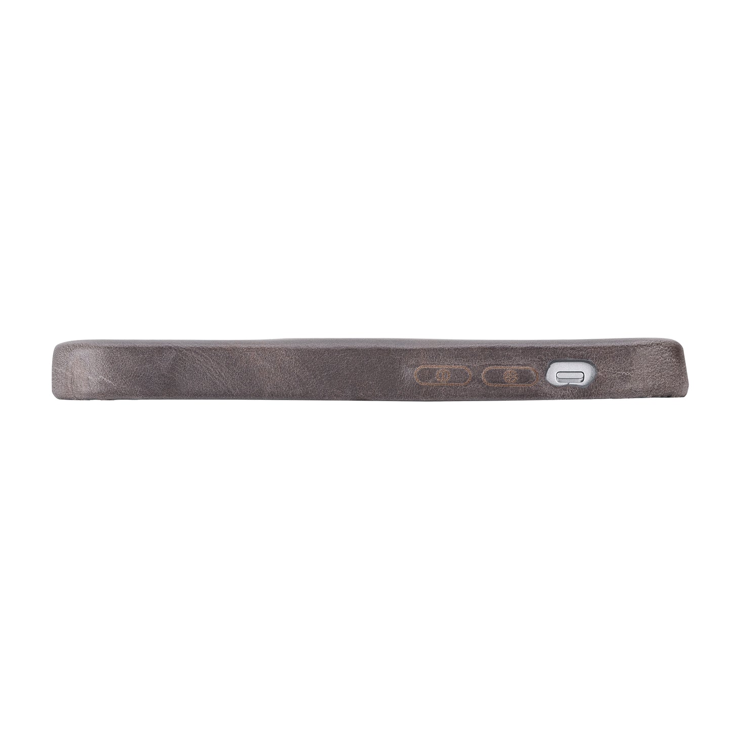 iPhone 13 Mini (5.4") Full Leather MagSafe Snap On Case - Rustic Black