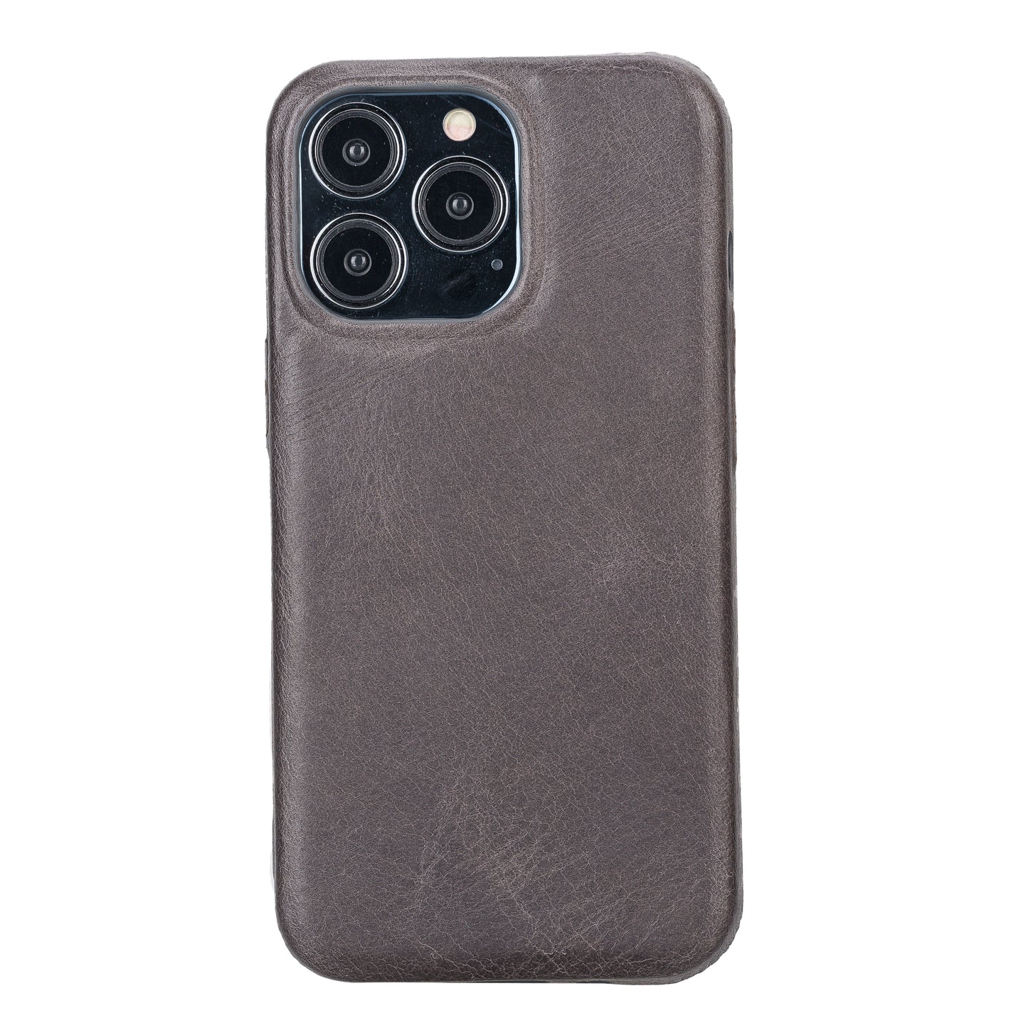 iPhone 13 Pro (6.1") Full Leather MagSafe Snap On Case - Rustic Black