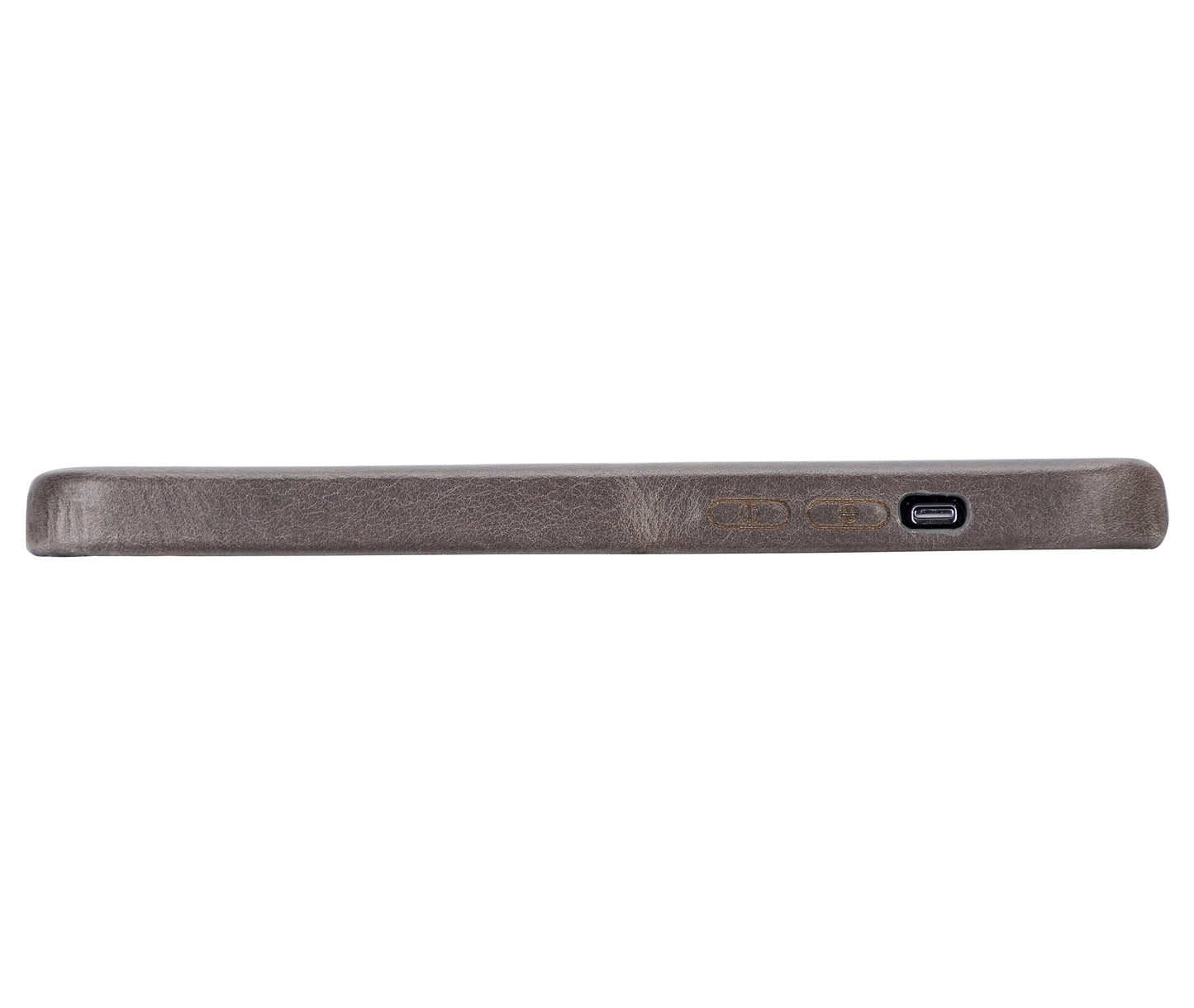 iPhone 13 Pro Max (6.7") Full Leather MagSafe Snap On Case - Rustic Black