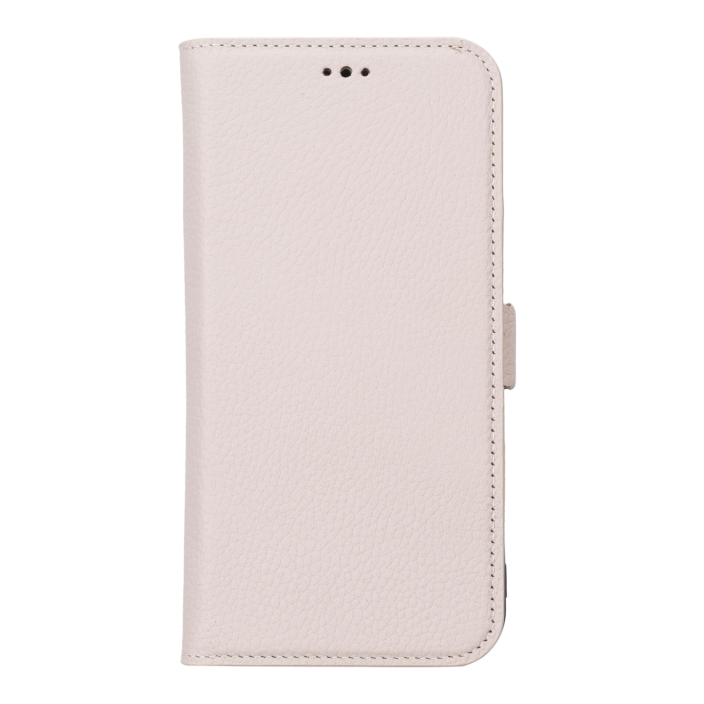 iPhone 13 Pro Max (6.7") Leather MagSafe Stand Wallet Case RFID Protection - Beige