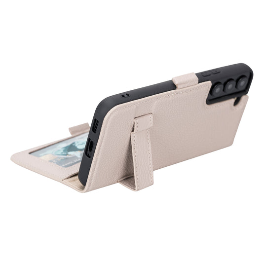 Samsung Galaxy S22 Plus (6.6") Leather Wallet Case - Beige