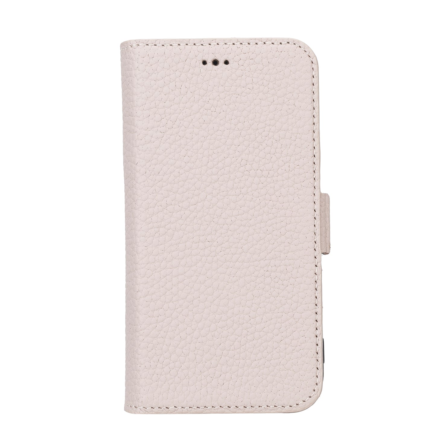iPhone 13 Mini (5.4") Leather MagSafe Stand Wallet Case RFID Protection - Beige