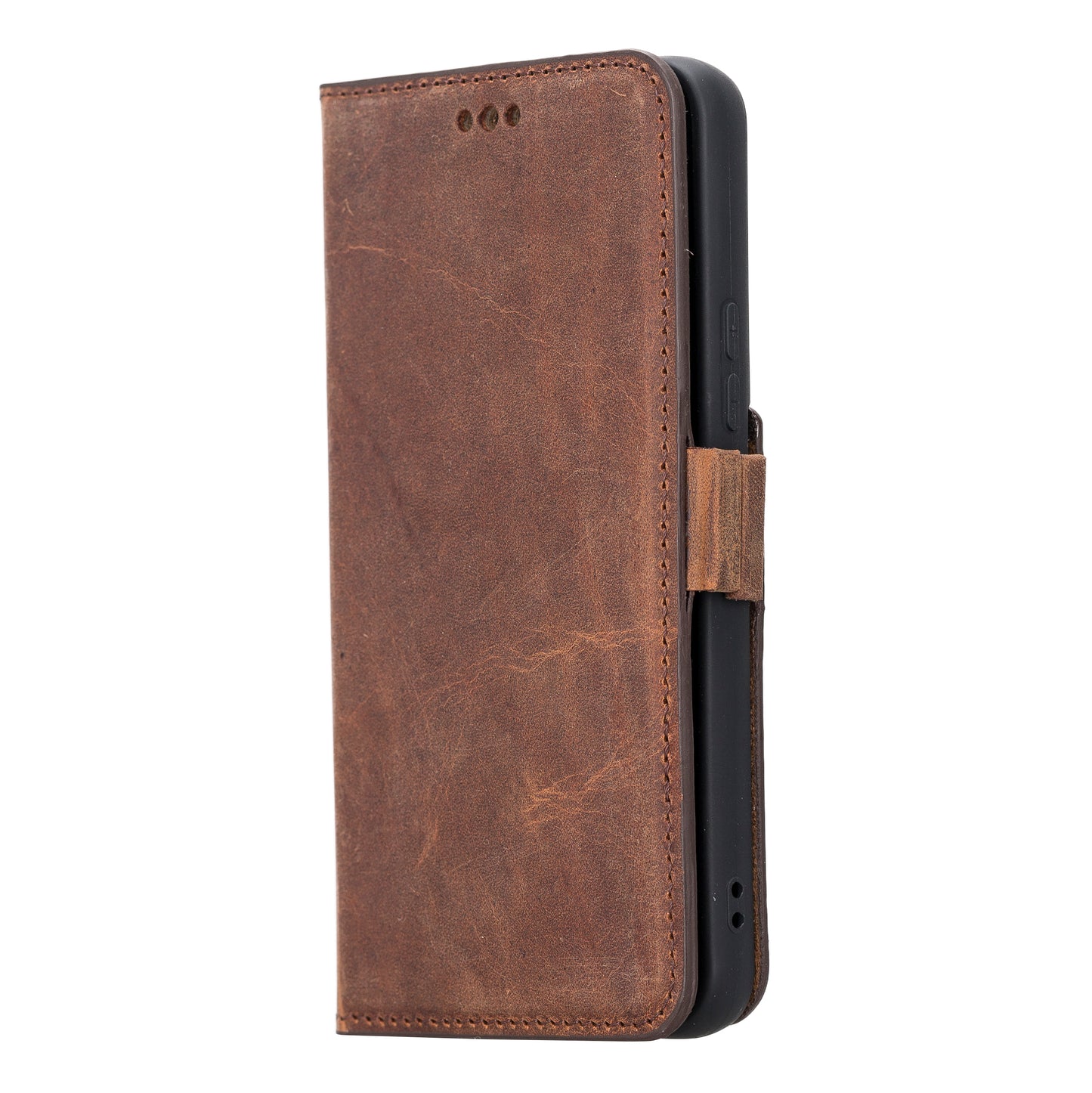 Samsung Galaxy S22 (6.1") Leather Wallet Case - Teak Brown