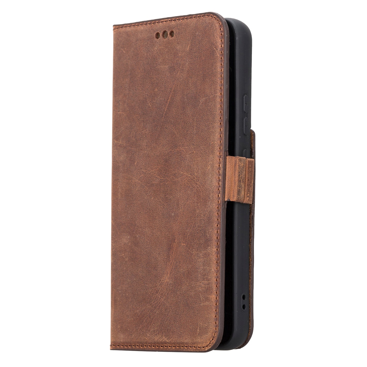 Samsung Galaxy S22 Plus (6.6") Leather Wallet Case - Teak Brown