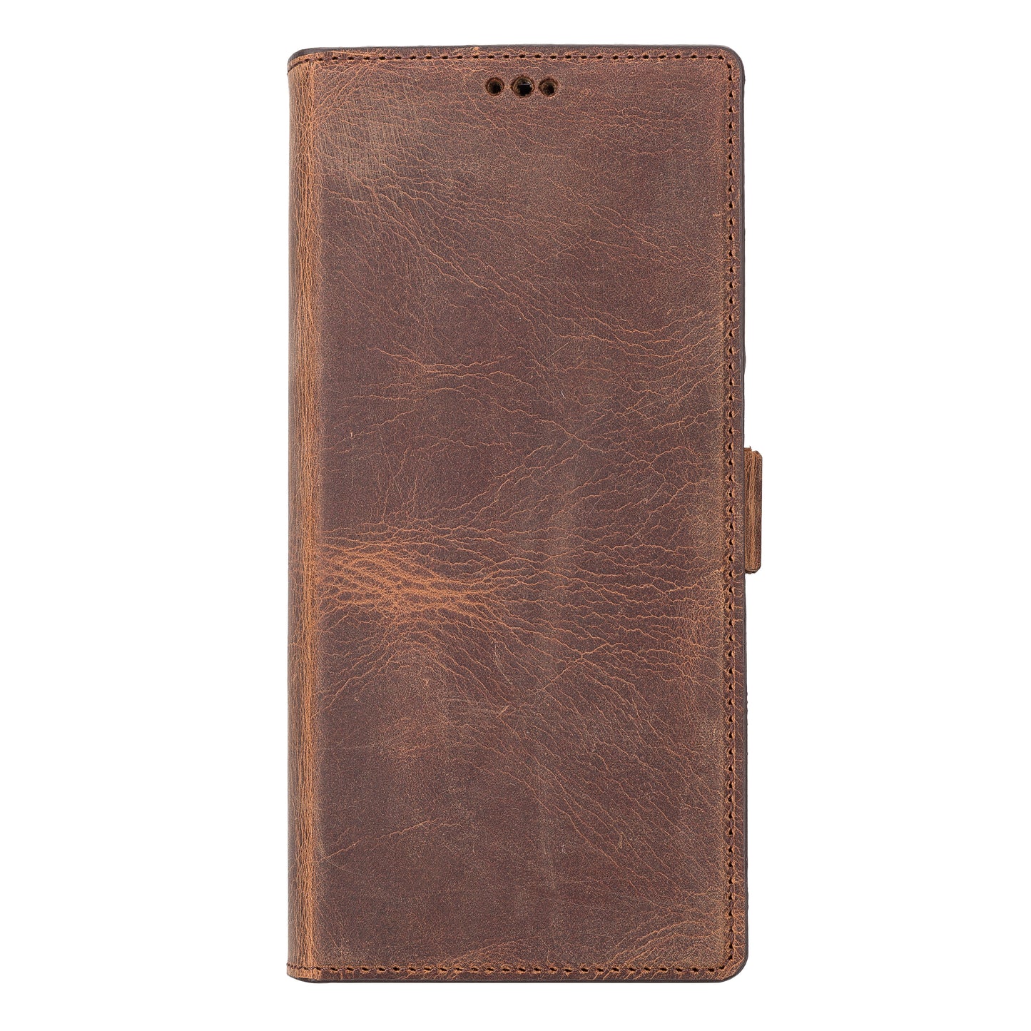 Samsung Galaxy S22 Ultra (6.8") Leather Wallet Case - Teak Brown