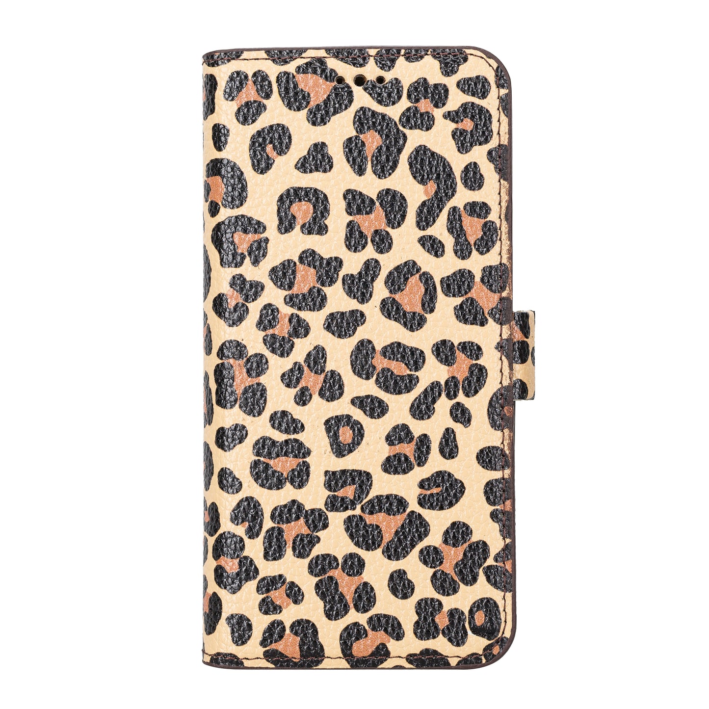 iPhone 14 Pro (6.1") Leather MagSafe RFID Stand Wallet Case - Leopard