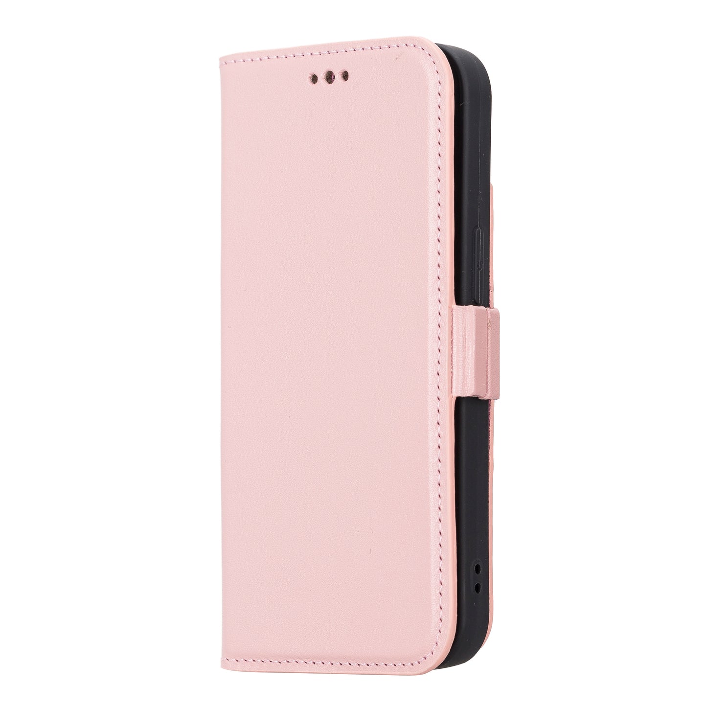 iPhone 13 (6.1") Leather MagSafe Stand Wallet Case RFID Protection - Pink