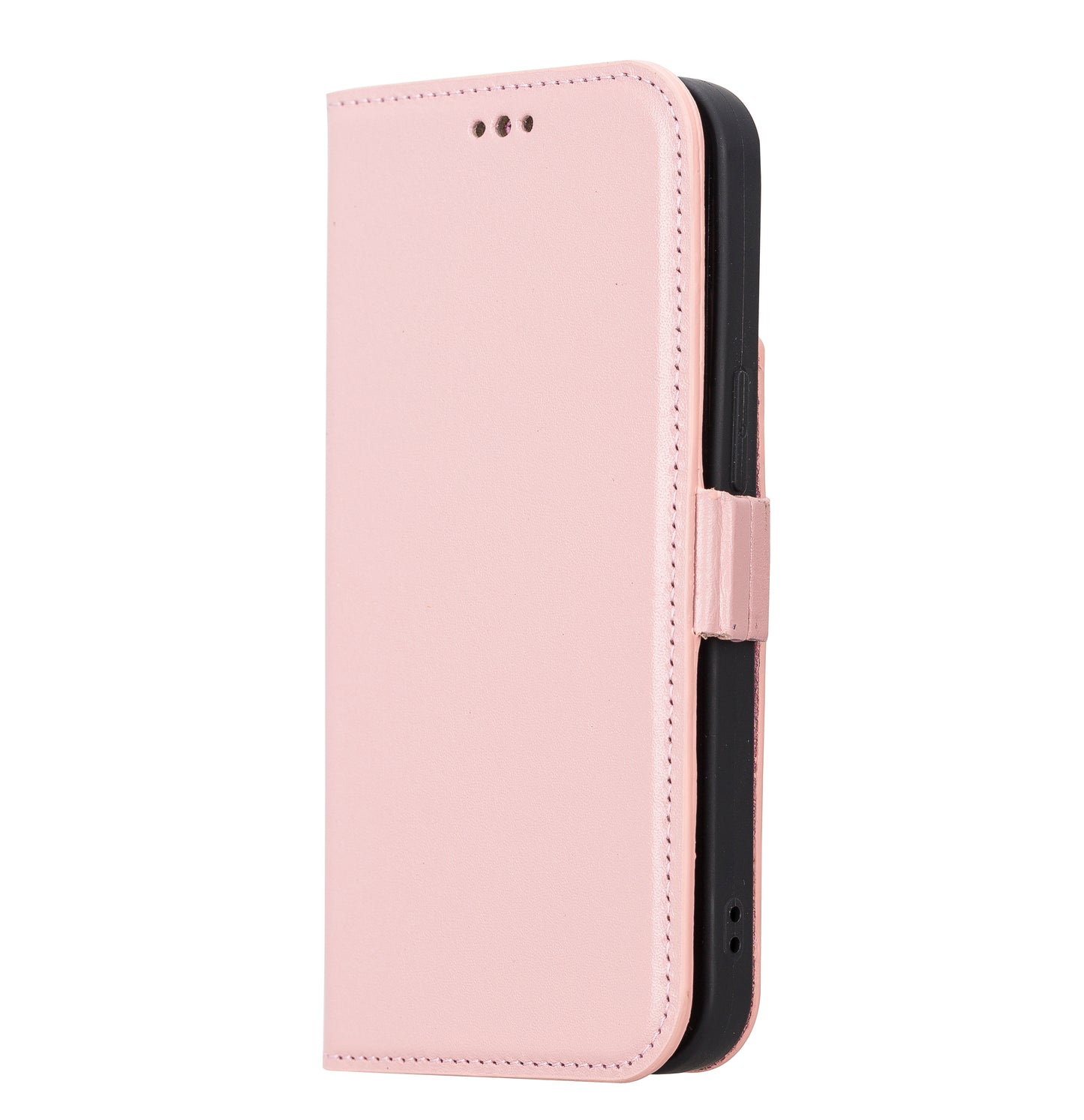 iPhone 13 Pro (6.1") Leather MagSafe Stand Wallet Case RFID Protection - Pink