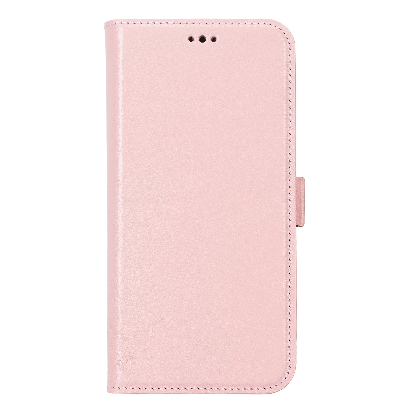 iPhone 13 Pro Max (6.7") Leather MagSafe Stand Wallet Case RFID Protection - Pink