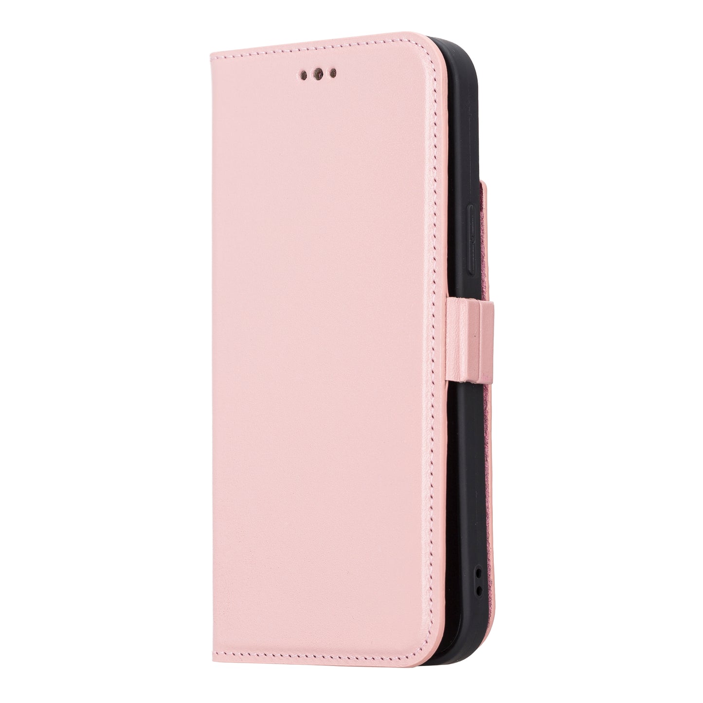 iPhone 13 Pro Max (6.7") Leather MagSafe Stand Wallet Case RFID Protection - Pink