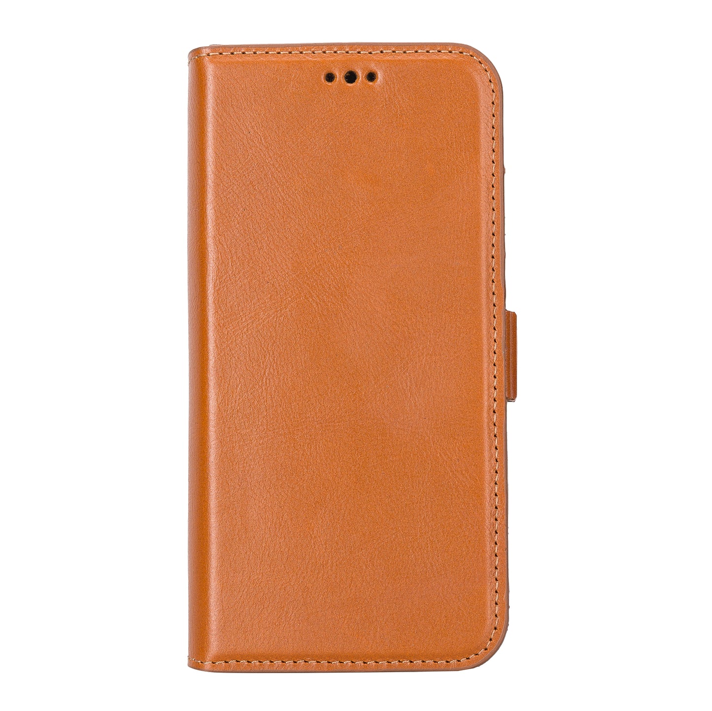 iPhone 13 (6.1") Leather MagSafe Stand Wallet Case RFID Protection - Brown