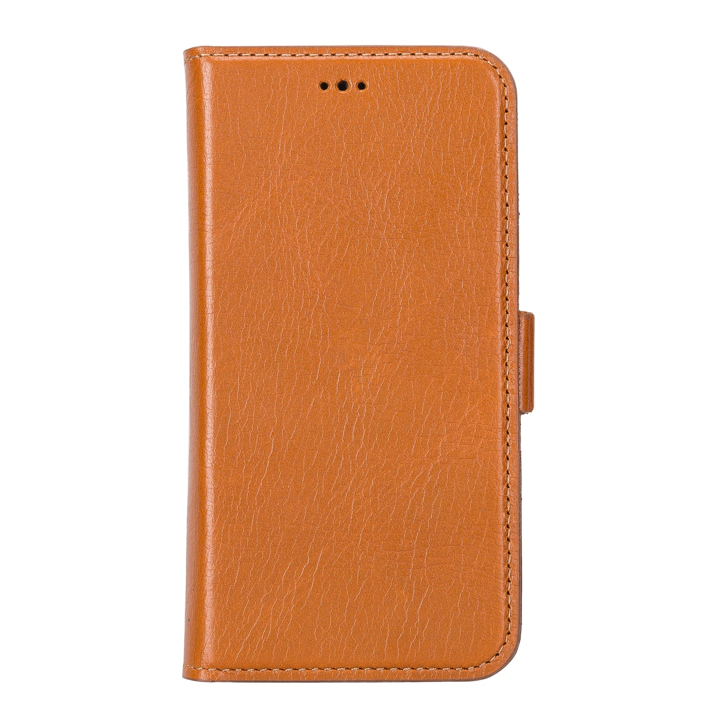 iPhone 13 Mini (5.4") Leather MagSafe Stand Wallet Case RFID Protection - Brown