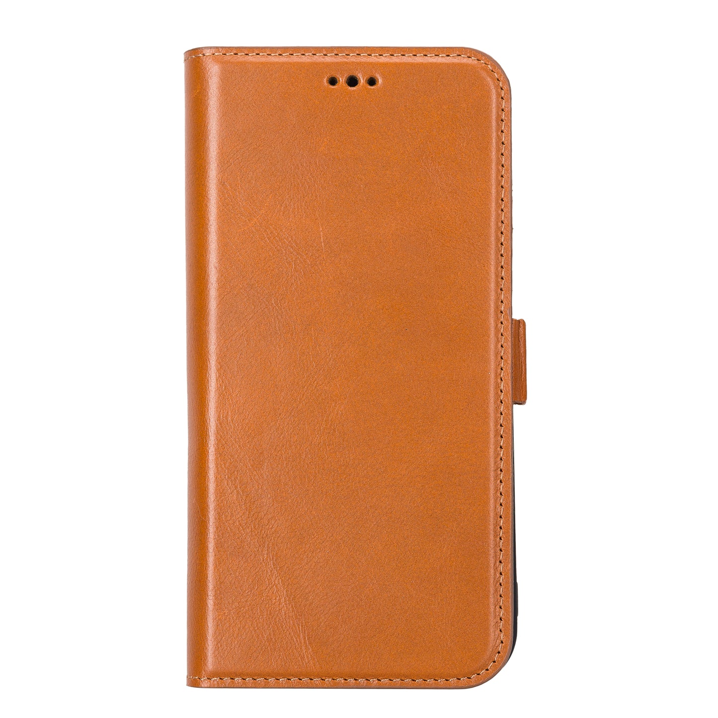 iPhone 13 Pro Max (6.7") Leather MagSafe Stand Wallet Case RFID Protection - Brown