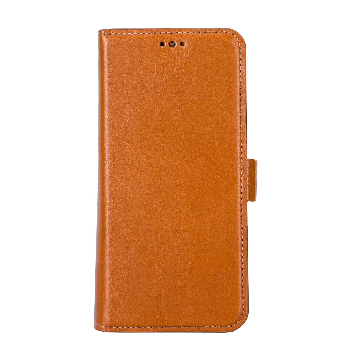 iPhone 14 (6.1") Leather MagSafe RFID Stand Wallet Case - Brown