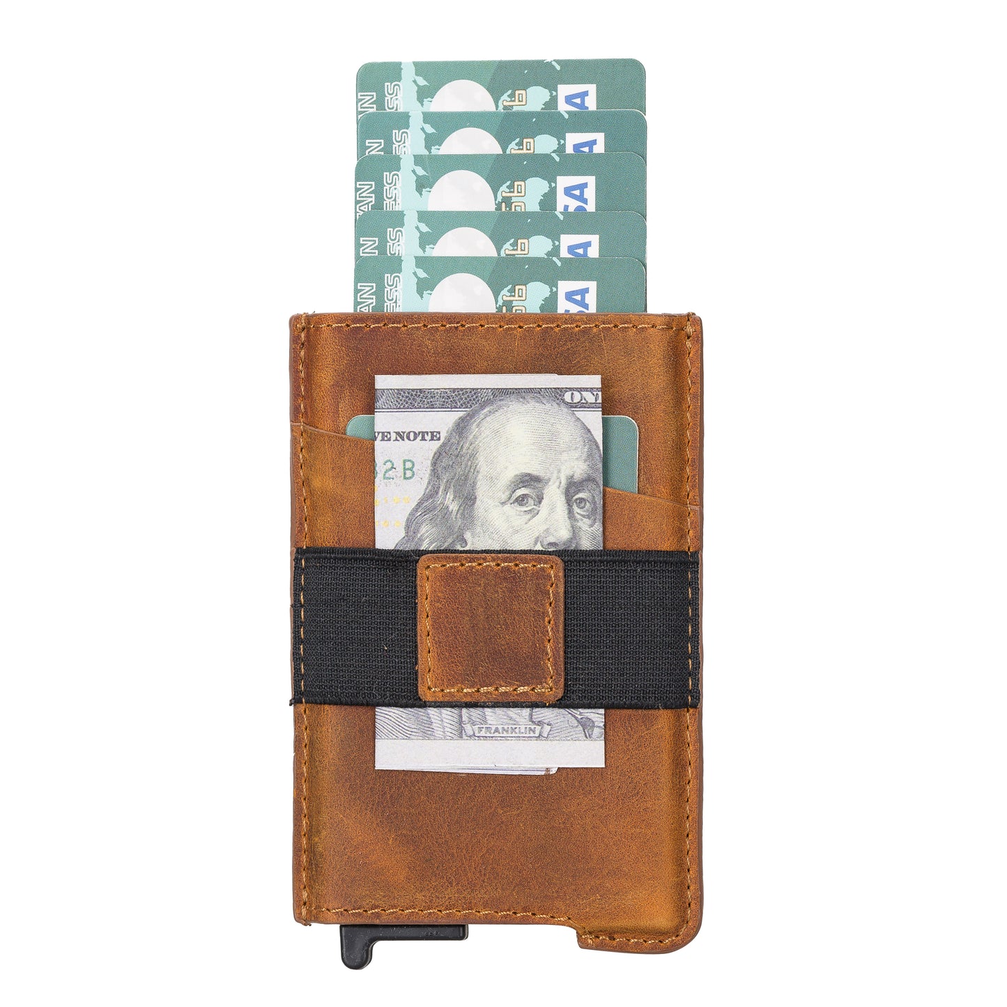 Thomson Leather Mechanic Card Holder - Camel