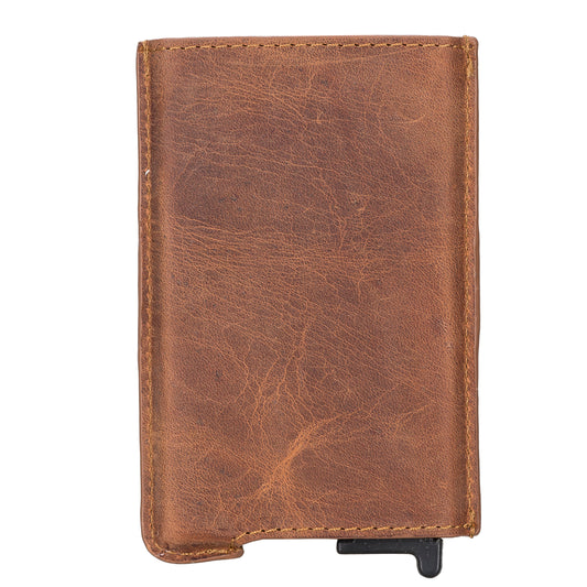 Thomson Leather Mechanic Card Holder - Teak Brown