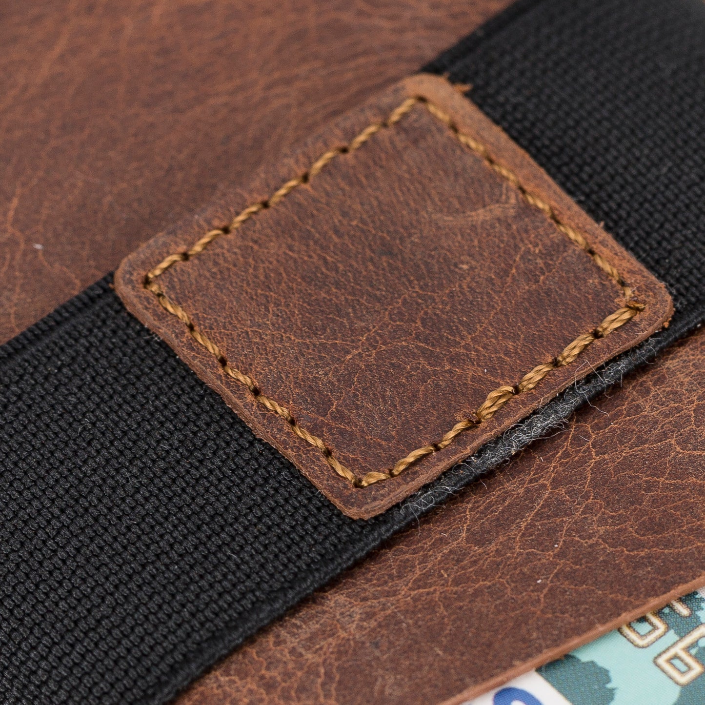 Thomson Leather Mechanic Card Holder - Teak Brown